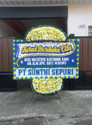 Papan Bunga Duka di Kapuk